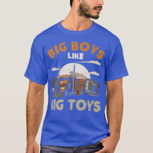 Camiseta Grandes Meninos Como Grande Motorista De Caminhão
