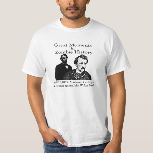 Camiseta Grandes momentos na história do zombi (Frente)
