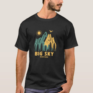 Camiseta Grandes Montanhas Sky Montana Caminhadas Ao Ar Liv