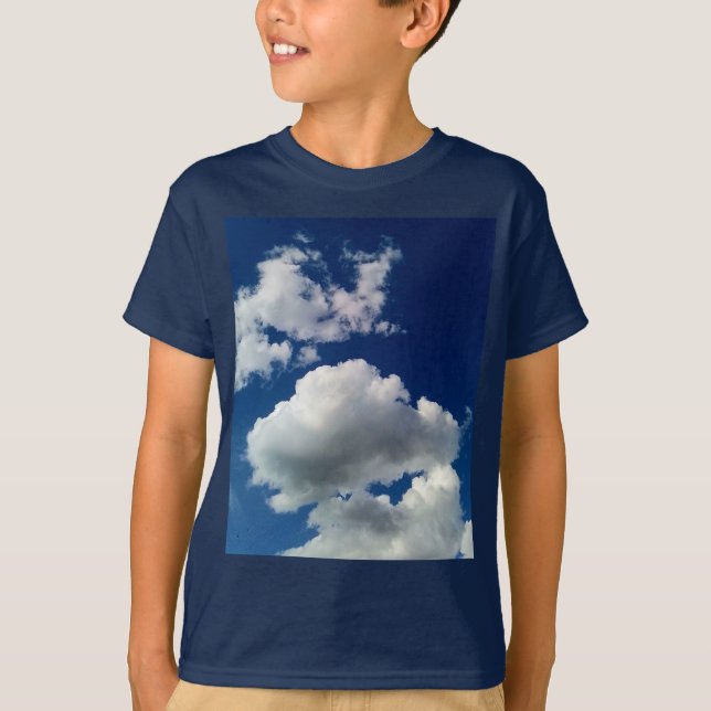 Camiseta Grandes nuvens macios (Frente)