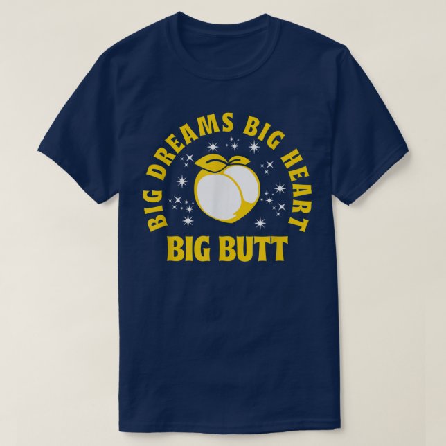 Camiseta Grandes Sonhos Grande Coração Grande Grande Bumbum (Frente do Design)