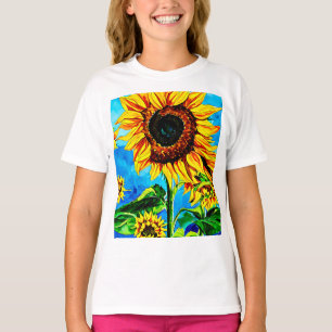 Camiseta Grandes Sunflower Cobra Natureza Aquosa