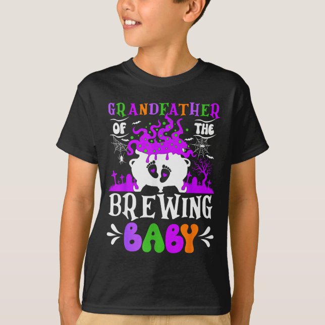 Camiseta Grandfather Of The Brewing Baby Grandpa To Be Hall (Frente)