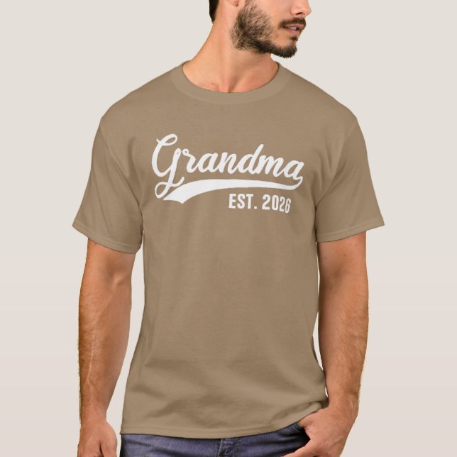 Camiseta Grandma 2026 Grandmother Est 2026 Grandma Est 2026 (Frente)