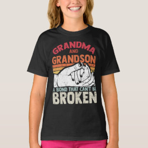 Camiseta Grandma and Grandson A Bond that Can't be Broken