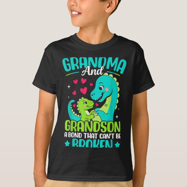 Camiseta Grandma And Grandson A Bond That Can't Be Broken D (Frente)