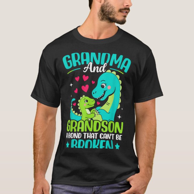 Camiseta Grandma And Grandson A Bond That Can't Be Broken D (Frente)