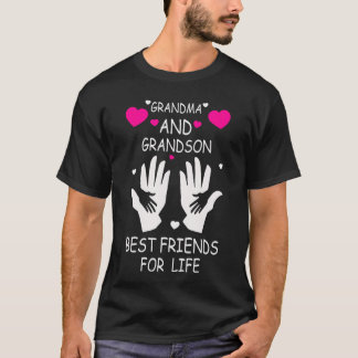 Camiseta Grandma and Grandson Best Friends for Life retro
