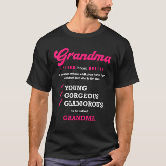 Camiseta Grandma Cute Mother s Day Mother Grandma Matching