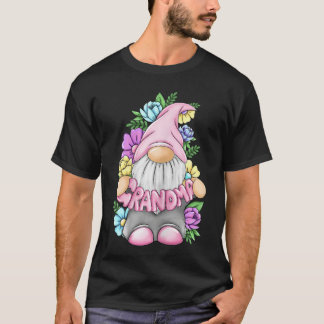 Camiseta Grandma Floral Gnome Mothers Day Grandma Gift funn