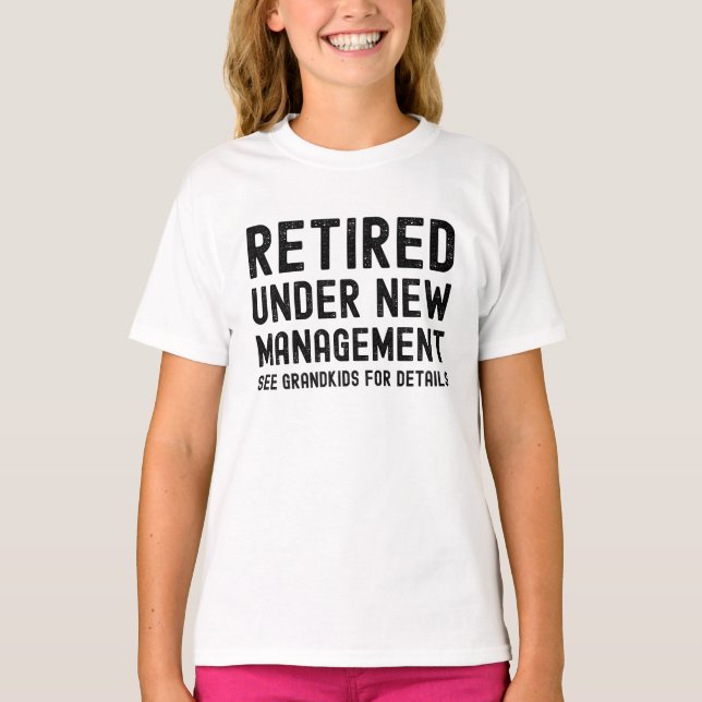 Camiseta grandma grandpa retirement fathers mother's day (Frente)
