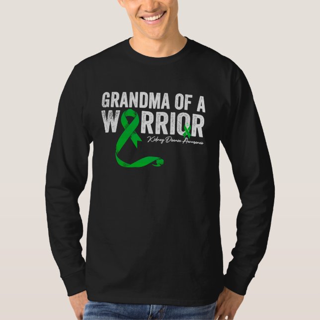 Camiseta Grandma of a Warrior Kidney Disease Awareness (Frente)