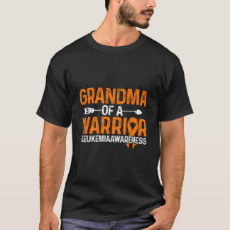 Camiseta Grandma Of A Warrior Leukemia Grandma Of A Leukemi
