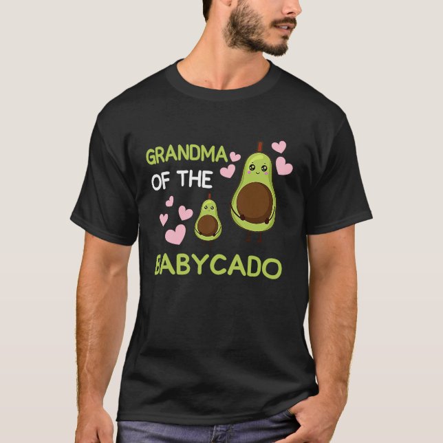 Camiseta Grandma of the babycado avocado mamacado Guacamole (Frente)