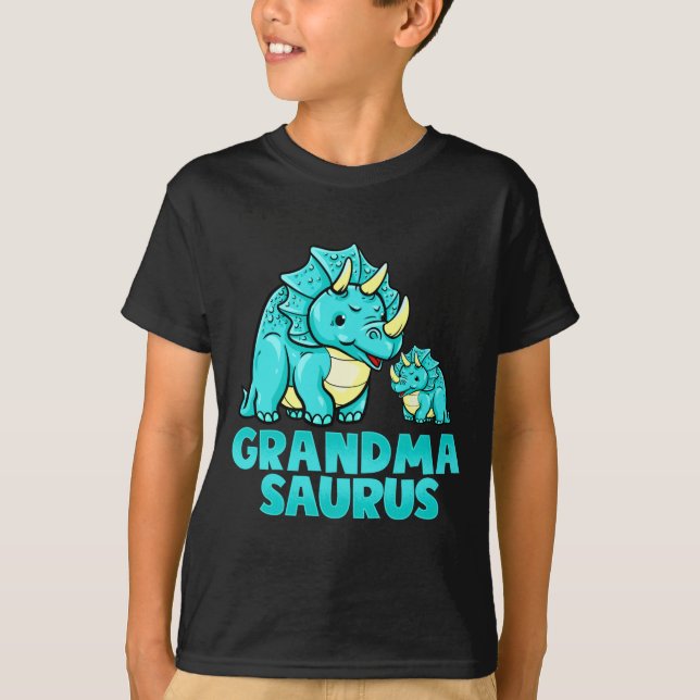 Camiseta Grandma Saurus Funny Grandmasaurus Dinosaur  (Frente)