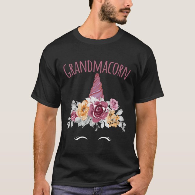 Camiseta Grandmacorn Unicorn Grandma Premium  (Frente)