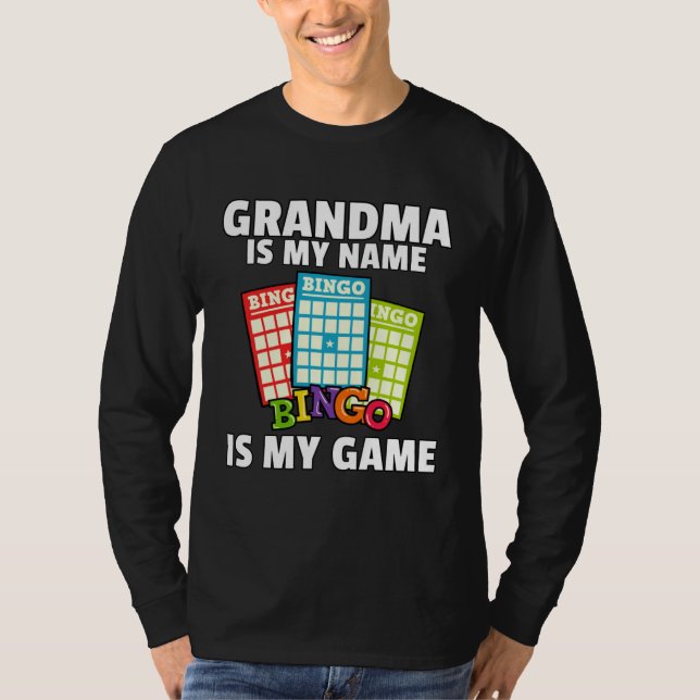 Camiseta Grandmas Lucky Bingo  Player  Love Caller Card (Frente)