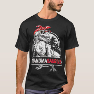 Camiseta Grandmasauro T rex Dinossauro Avó Saurus cowboy