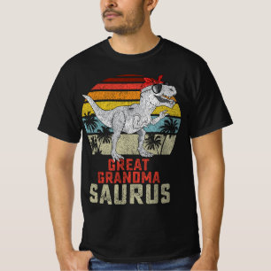 Camiseta Grandmasauro T Rex Dinossauro Excelente Avó Saurus