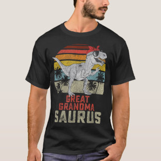 Camiseta Grandmasauro T Rex Dinossauro Excelente Avó Saurus