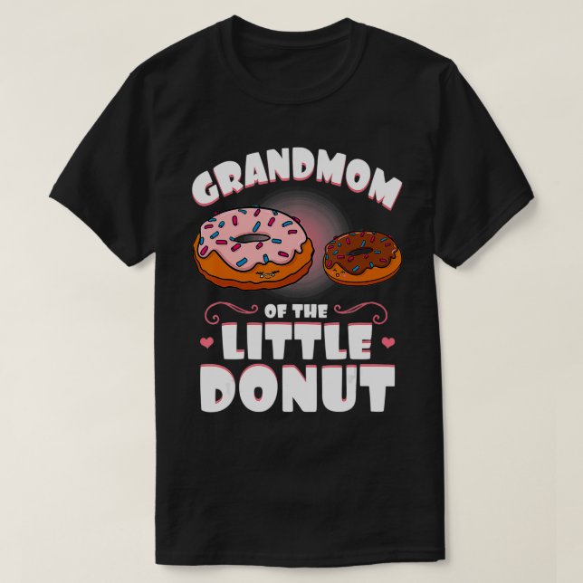 Camiseta Grandmom Of The Little Donut Gender Reveal Baby Sh (Frente do Design)