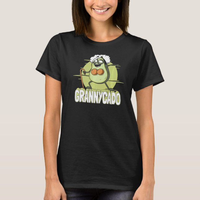 Camiseta Grandmother Avocado Grandmom  Grandparent Granny (Frente)