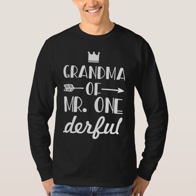 Camiseta Grandmother of Mr Onederful (Frente)