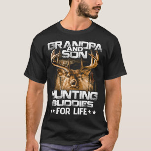 Camiseta grandpa and Son Hunting Buddies For Life T-Shirt G