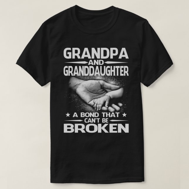 Camiseta GrandPa e GrandDAUGHTER uma Obrigação que não pode (Frente do Design)