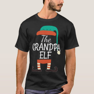 Camiseta Grandpa Elf Family Matching Group Christmas