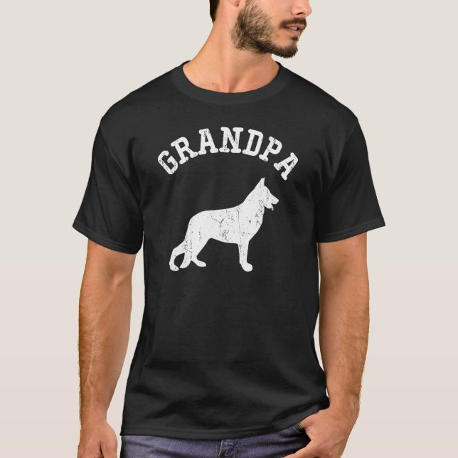 Camiseta Grandpa German Shepherd (Frente)