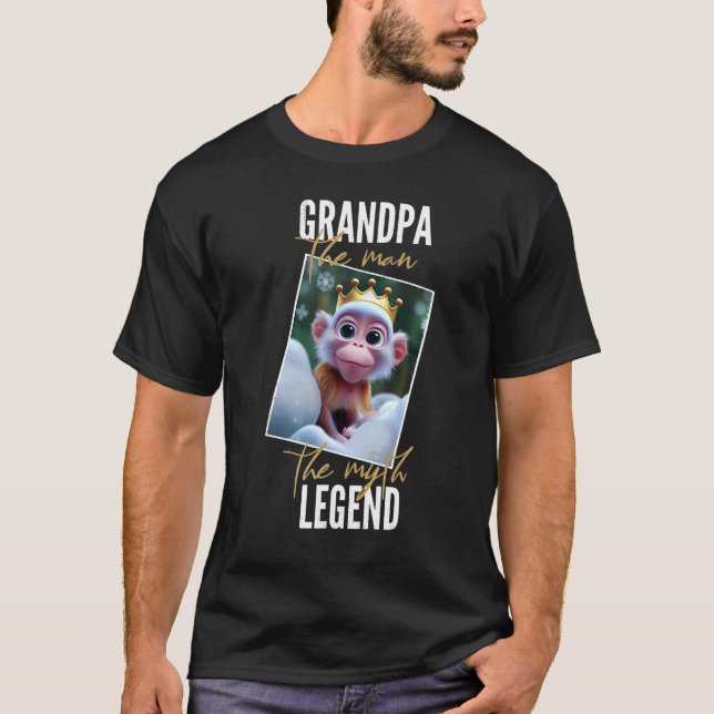 Camiseta Grandpa  man  myth  legend  Father's Day   (Frente)