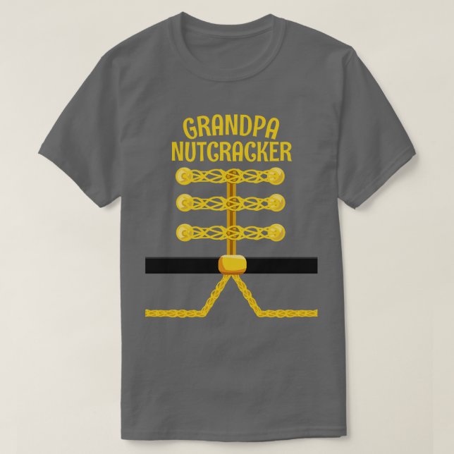 Camiseta GRANDPA Nutcracker Matando Família PJ Natal 1 (Frente do Design)