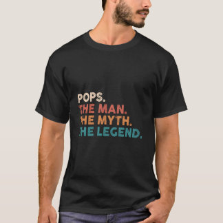 Camiseta Grandpa Pops The The Myth The Legend Fathers Day 8