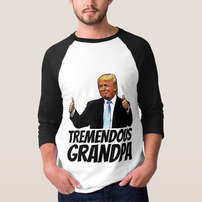 CAMISETA GRANDPA TRUMP T—CAMADAS (Frente)