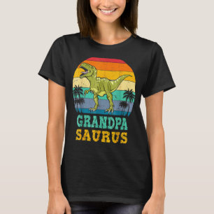 Camiseta Grandpasauro Rex Dinossaur Avô Família Saurus M