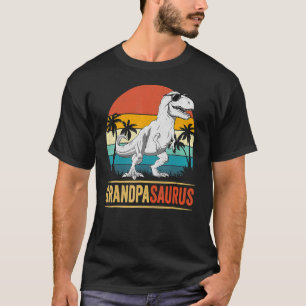 Camiseta Grandpasauro Rex Dinossaur Avô Família Saurus M