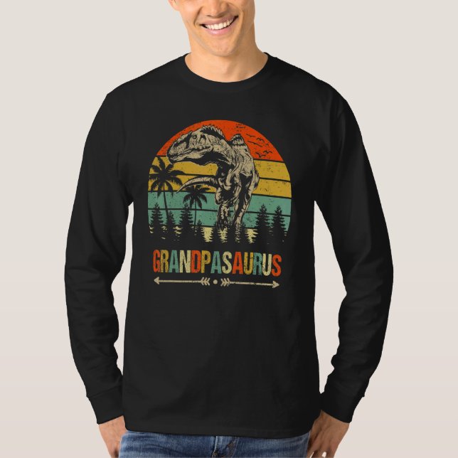 Camiseta Grandpasaurus Rex Dinosaur Grandpa Saurus Family M (Frente)