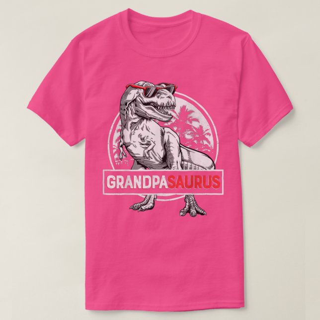 Camiseta Grandpasaurus T Re Dinosaur Grandpa Saurus Family  (Frente do Design)