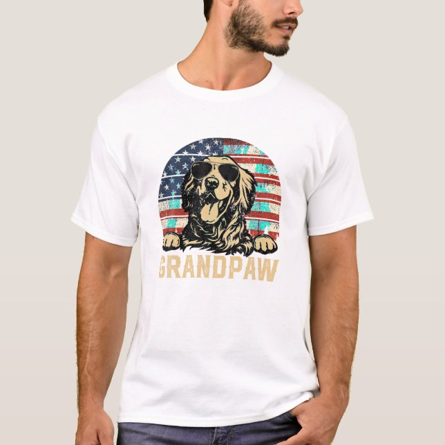 Camiseta Grandpaw American Flag (Frente)