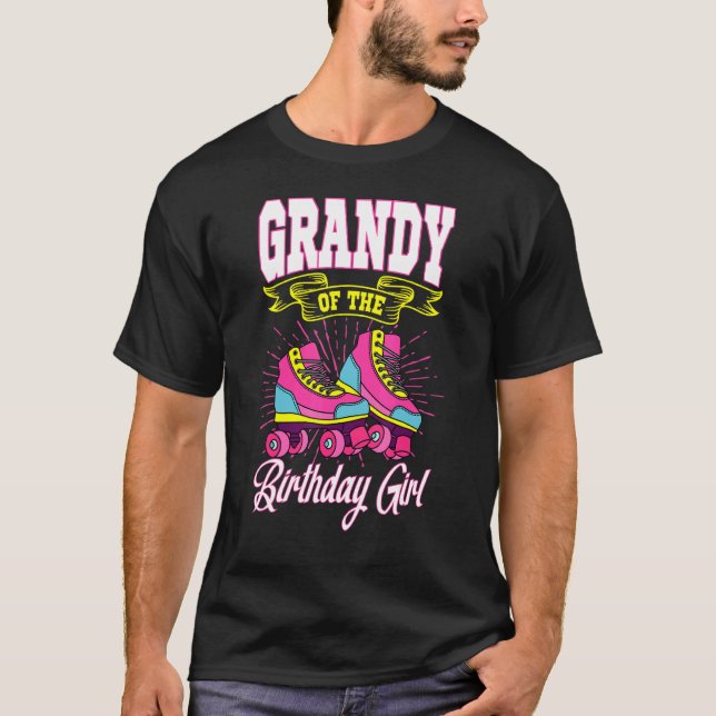Camiseta Grandy Of The Birthday Girl Roller Skates Bday Ska (Frente)
