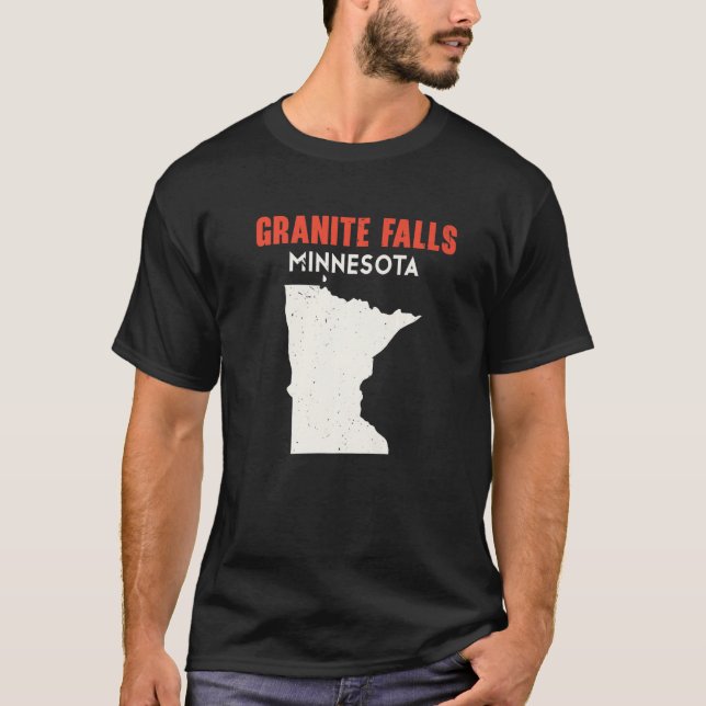 Camiseta Granite Falls Minnesota USA State America Viagem M (Frente)
