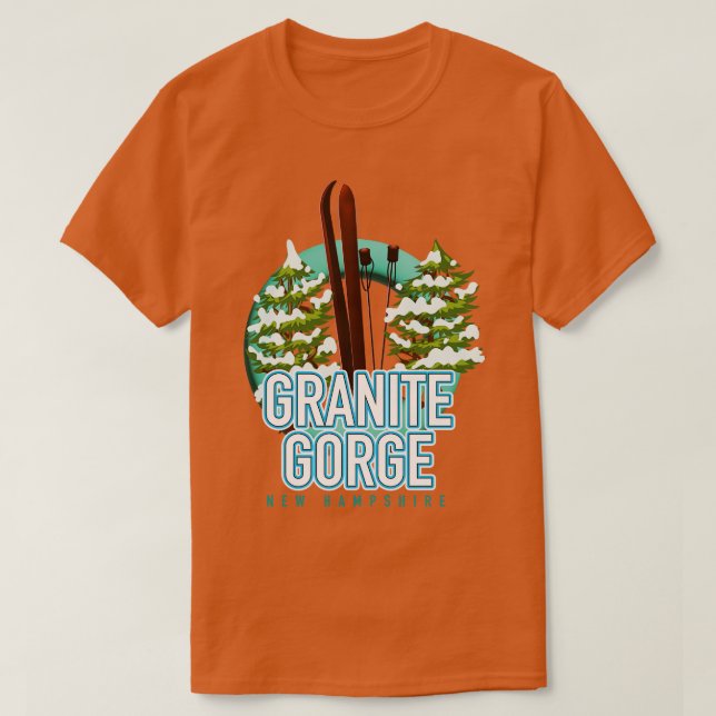 Camiseta Granite Gorge new hampshire ski (Frente do Design)
