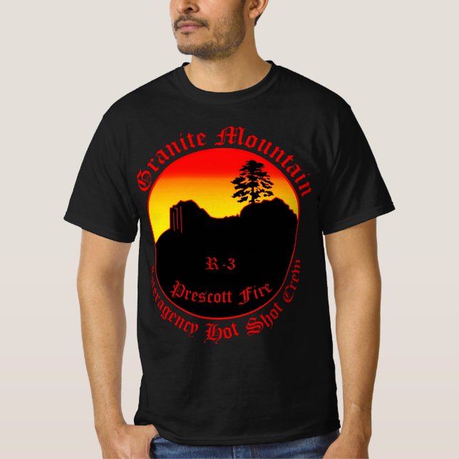 Camiseta Granite Mountain Interagency Hot Shot Crem (Frente)