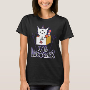 Camiseta Granizo Lúcivo Morte Metal Gato Satã Gato Gato Hea