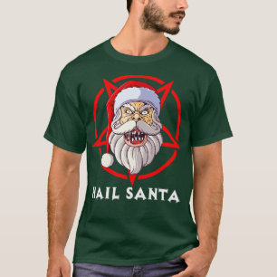 Camiseta granizo Papai noel natalino Satanismo Satã ateu Xm
