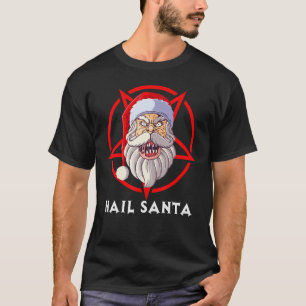 Camiseta granizo Papai noel natalino Satanismo Satã ateu Xm
