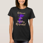 Camiseta Grannie of the Birthday Mermaid Daughter Girl<br><div class="desc">Grannie of the Birthday Sereid Bday Girl Birthdate</div>