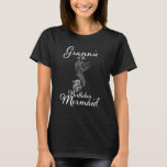 Camiseta Grannie of the Birthday Mermaid Daughter Matching<br><div class="desc">Grannie do Aniversário da Filha da Sereia.</div>