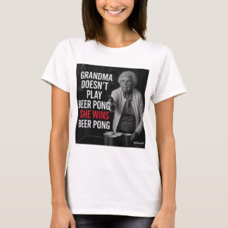 Camiseta Granny Beer Pong, T-Shirt
